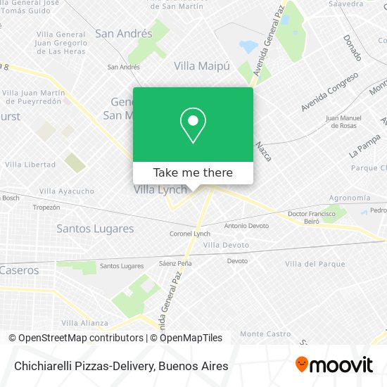 Mapa de Chichiarelli Pizzas-Delivery