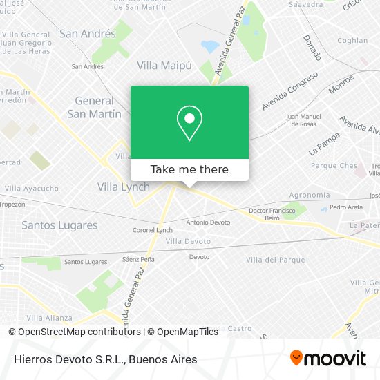 Hierros Devoto S.R.L. map