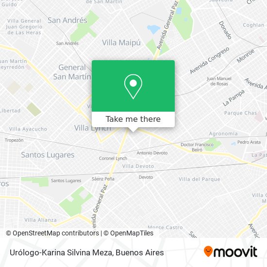 Urólogo-Karina Silvina Meza map