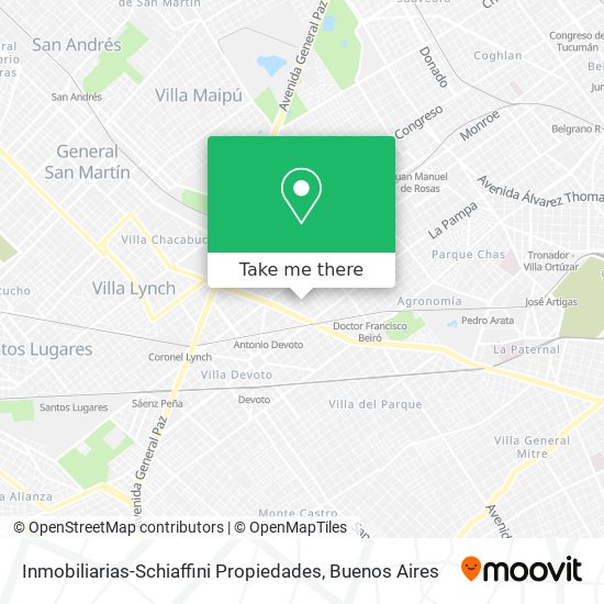 Mapa de Inmobiliarias-Schiaffini Propiedades