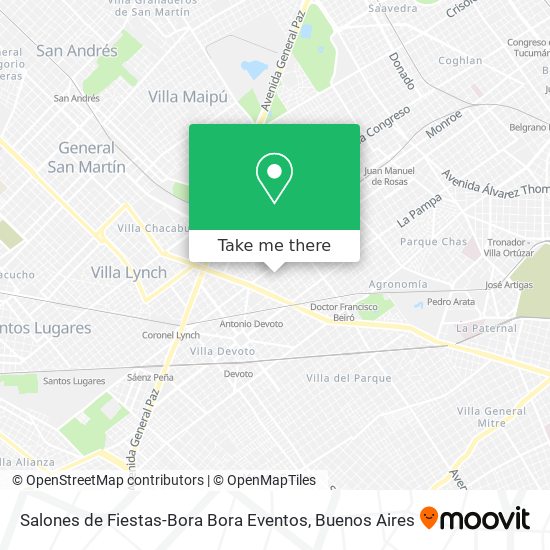Salones de Fiestas-Bora Bora Eventos map