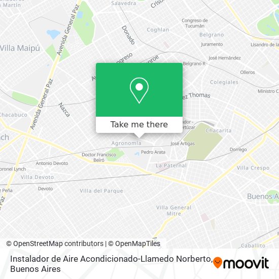 Mapa de Instalador de Aire Acondicionado-Llamedo Norberto