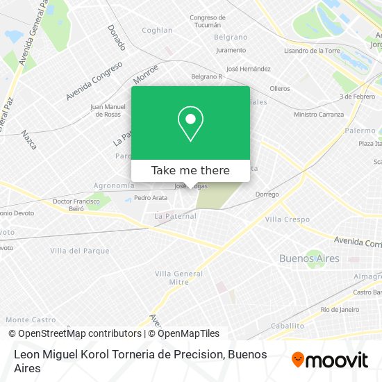 Leon Miguel Korol Torneria de Precision map