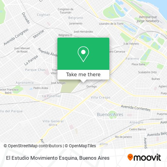 El Estudio Movimiento Esquina map