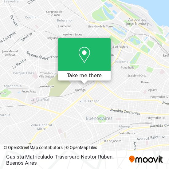 Gasista Matriculado-Traversaro Nestor Ruben map