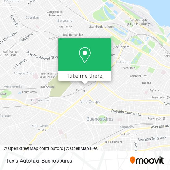 Taxis-Autotaxi map
