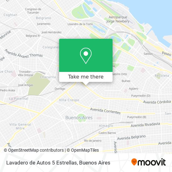 Lavadero de Autos 5 Estrellas map