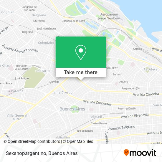 Mapa de Sexshopargentino