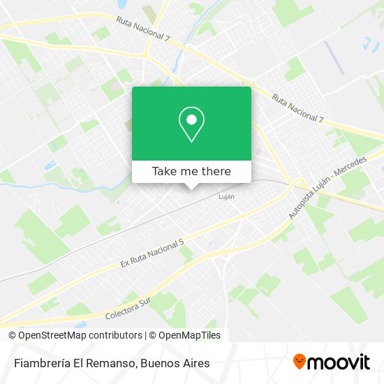 Mapa de Fiambrería El Remanso