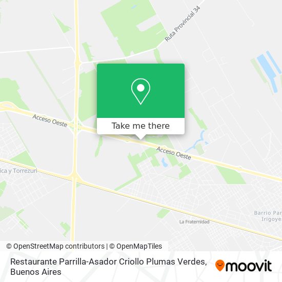 Restaurante Parrilla-Asador Criollo Plumas Verdes map