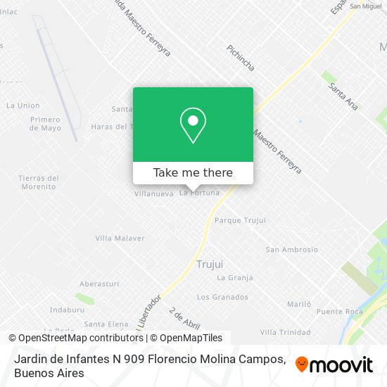 Jardin de Infantes N 909 Florencio Molina Campos map