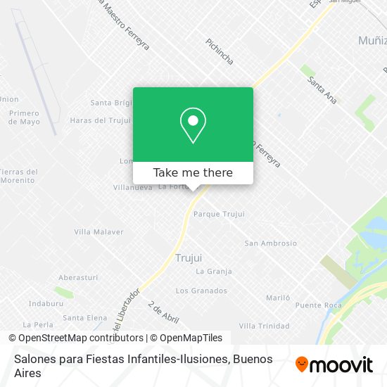 Mapa de Salones para Fiestas Infantiles-Ilusiones