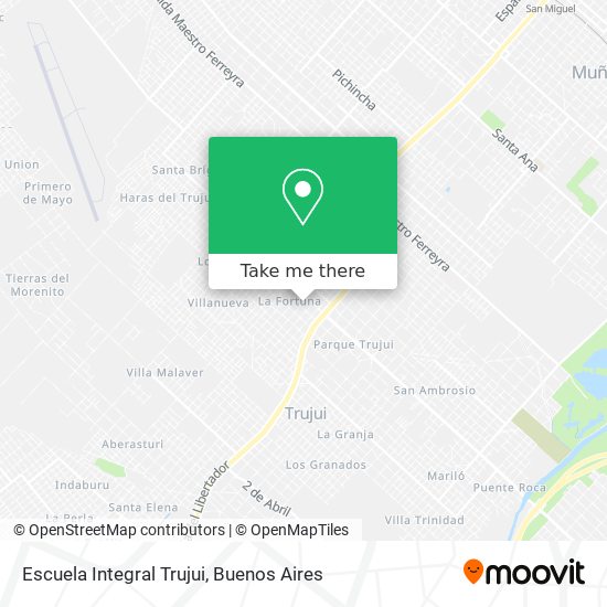 Escuela Integral Trujui map