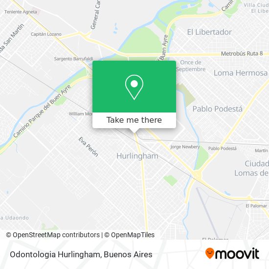 Odontologia Hurlingham map