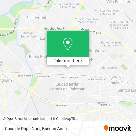 Casa de Papa Noel map