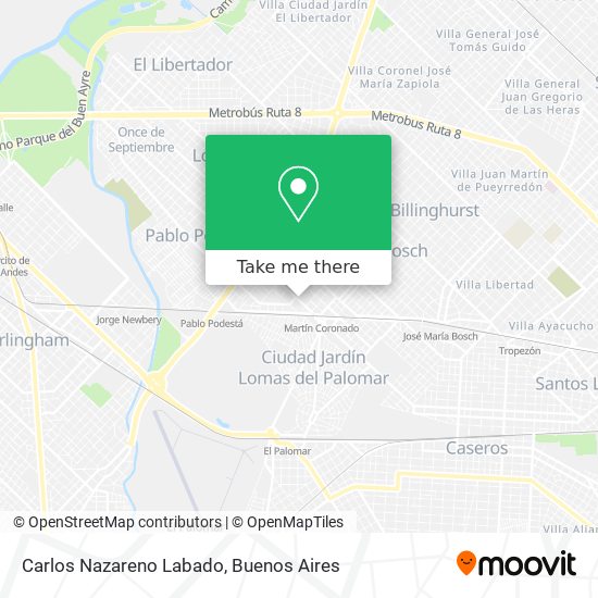 Carlos Nazareno Labado map