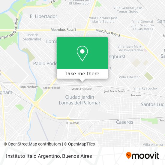 Instituto Italo Argentino map