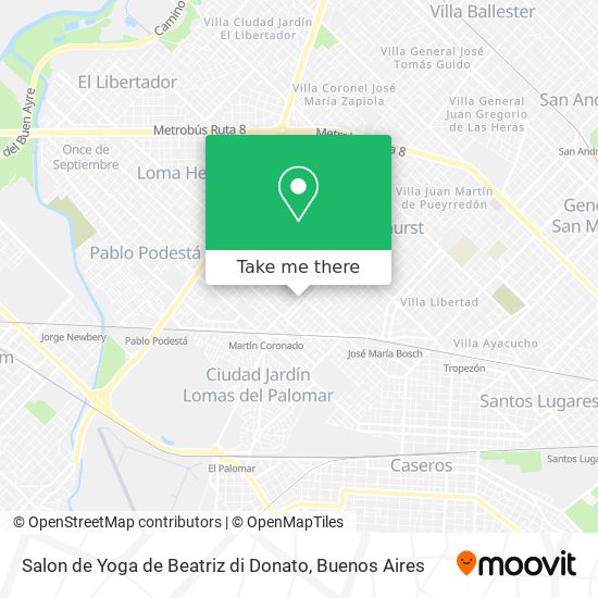 Salon de Yoga de Beatriz di Donato map