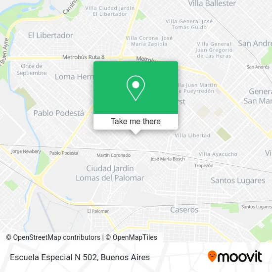Escuela Especial N 502 map