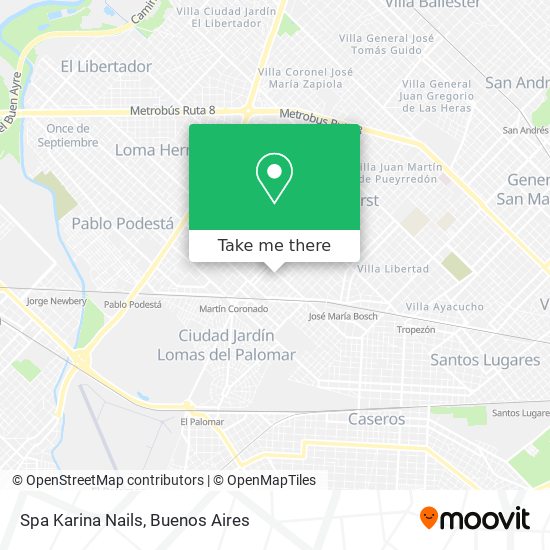Spa Karina Nails map