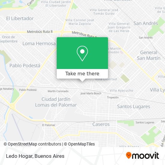 Ledo Hogar map