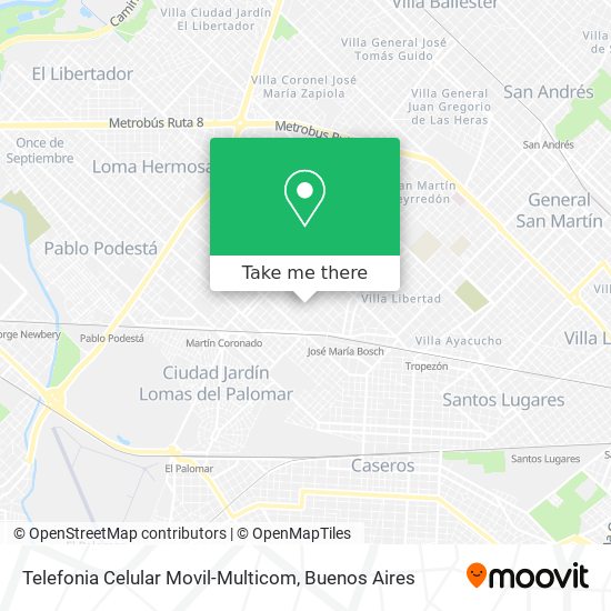 Telefonia Celular Movil-Multicom map