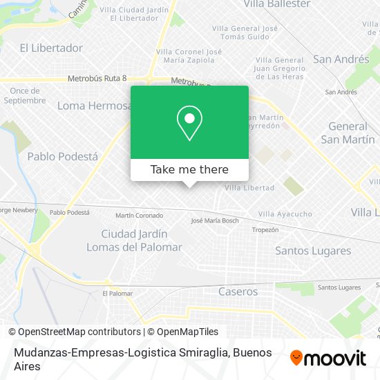 Mudanzas-Empresas-Logistica Smiraglia map