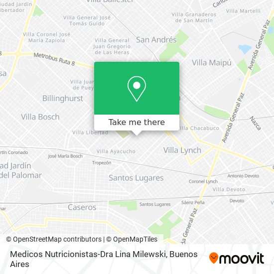 Medicos Nutricionistas-Dra Lina Milewski map