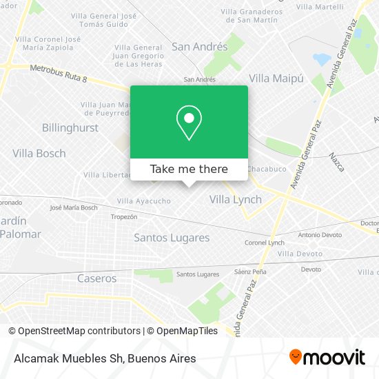 Mapa de Alcamak Muebles Sh