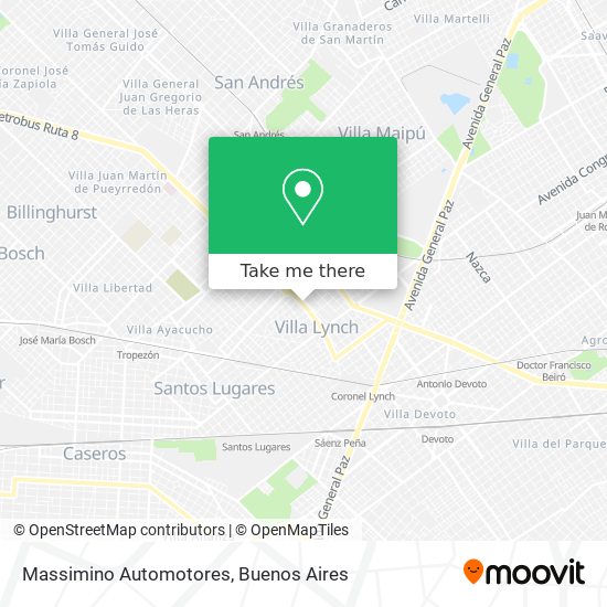 Massimino Automotores map