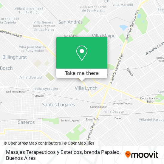 Mapa de Masajes Terapeuticos y Esteticos, brenda Papaleo