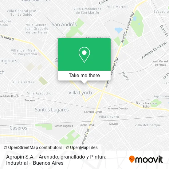 Agrapin S.A. - Arenado, granallado y Pintura Industrial - map
