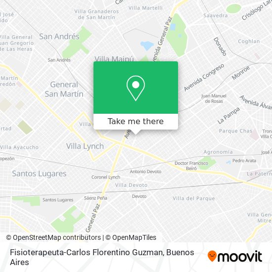 Fisioterapeuta-Carlos Florentino Guzman map
