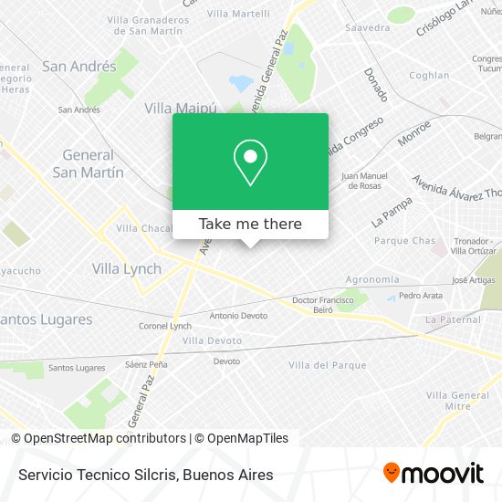 Servicio Tecnico Silcris map