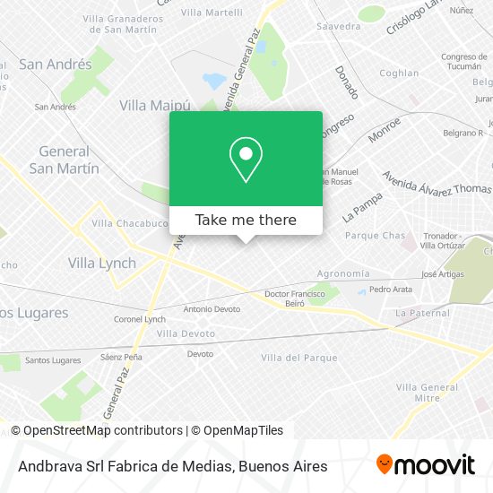 Andbrava Srl Fabrica de Medias map