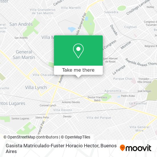 Gasista Matriculado-Fuster Horacio Hector map