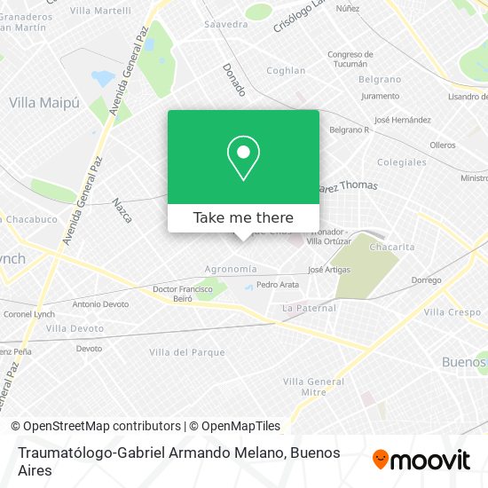 Mapa de Traumatólogo-Gabriel Armando Melano