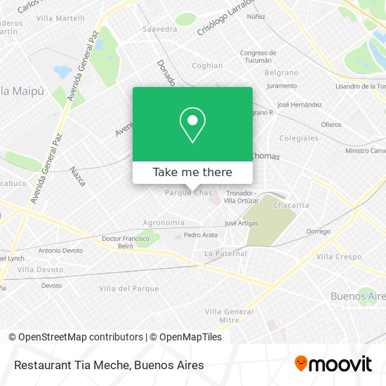 Restaurant Tia Meche map