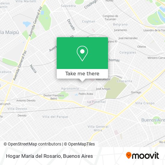 Hogar María del Rosario map