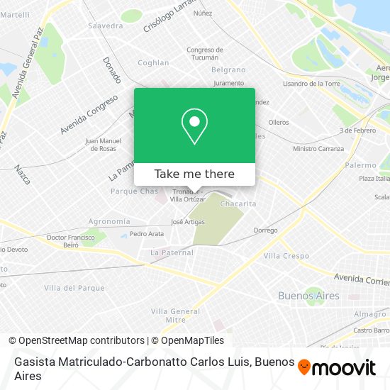 Gasista Matriculado-Carbonatto Carlos Luis map