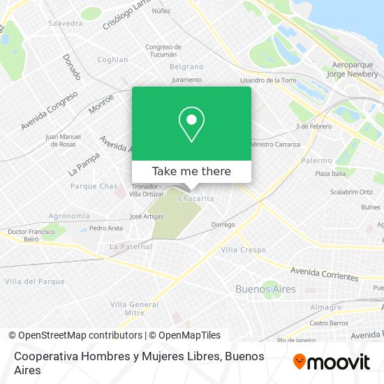 Cooperativa Hombres y Mujeres Libres map