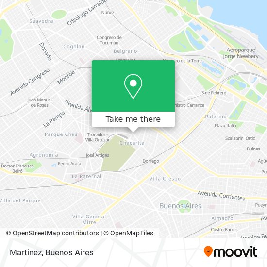 Mapa de Martinez