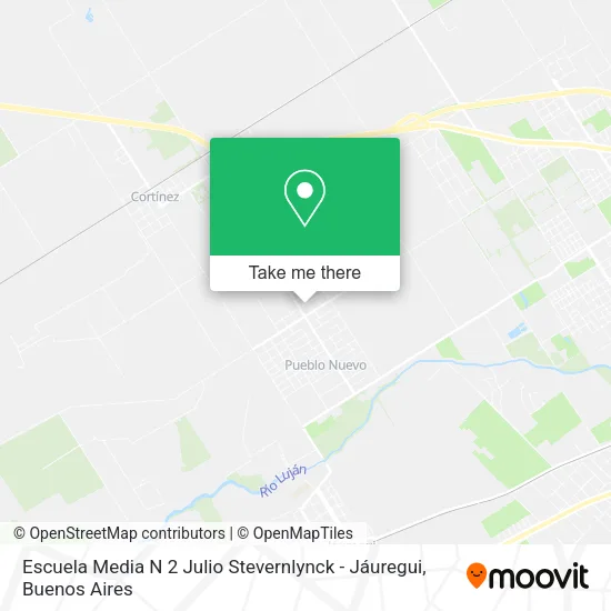 Escuela Media N 2 Julio Stevernlynck - Jáuregui map