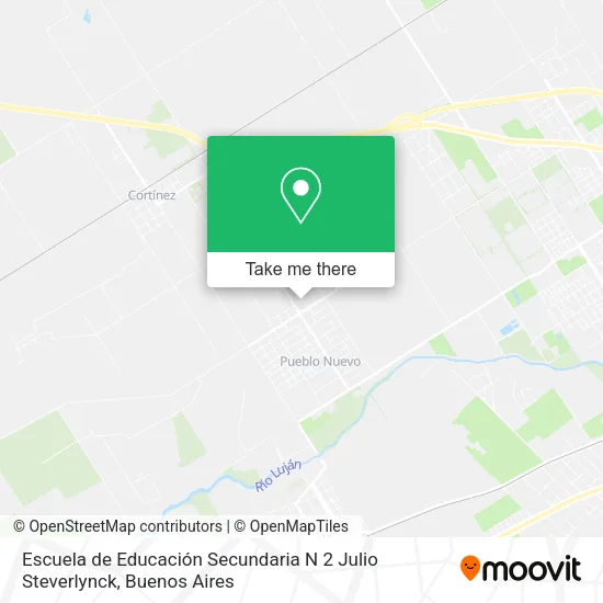 Mapa de Escuela de Educación Secundaria N 2 Julio Steverlynck