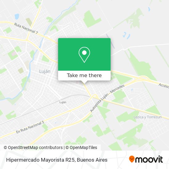 Hipermercado Mayorista R25 map