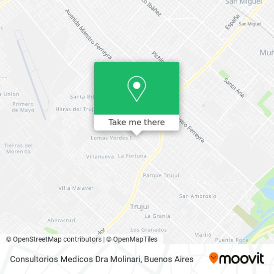 Consultorios Medicos Dra Molinari map