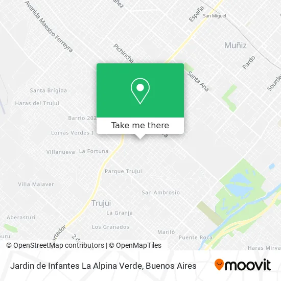 Jardin de Infantes La Alpina Verde map