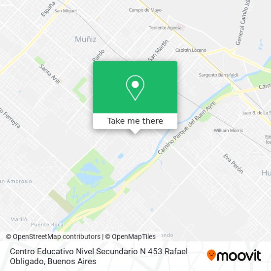 Centro Educativo Nivel Secundario N 453 Rafael Obligado map