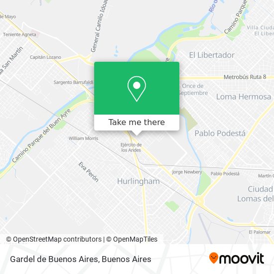 Gardel de Buenos Aires map