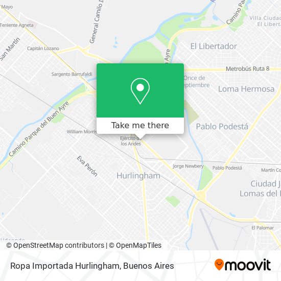 Ropa Importada Hurlingham map